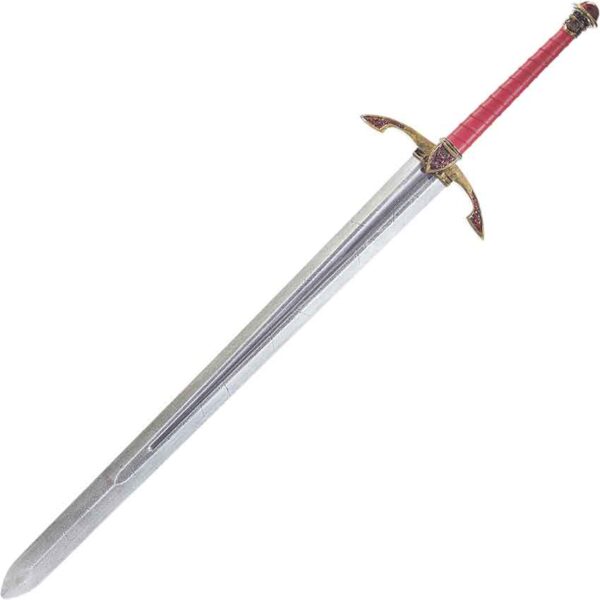 Ruby Gemstreak LARP Long Sword - Notched