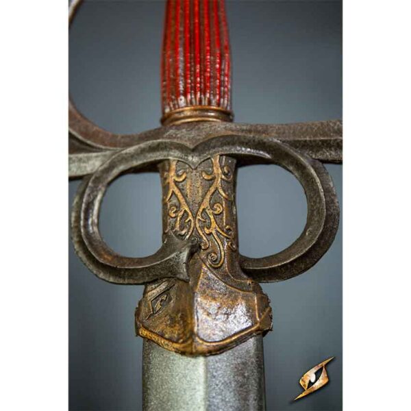 LARP Rapier Rillet - Red - 90cm