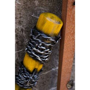 Barbed Wire LARP Bat - Yellow