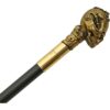 Steampunk Brass Skull Sword Cane