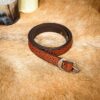 Celtic Knotwork Leather Belt - Brown