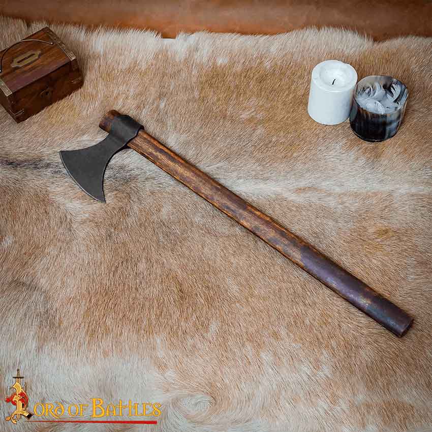 Hand Forged Viking Battle Axe