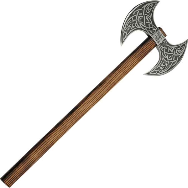 Double-Headed Celtic Battle Axe