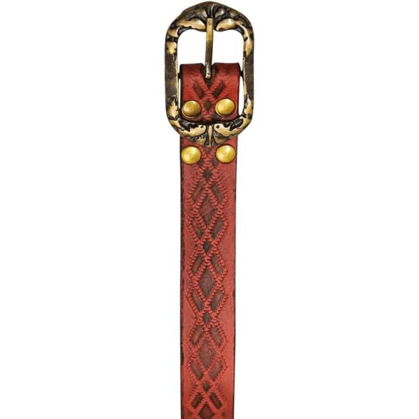 Ranger Leather Belt - Maroon
