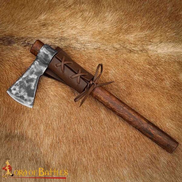Narrow Leather Sword Frog - Brown