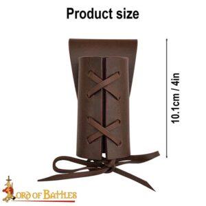 Narrow Leather Sword Frog - Brown