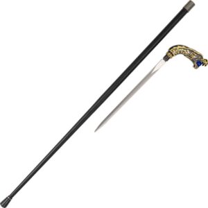 Golden Dragon Head Sword Cane