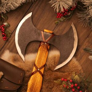 Berserker's Two Blade Viking Battle Axe