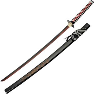 Black and Red Blade Samurai Sword