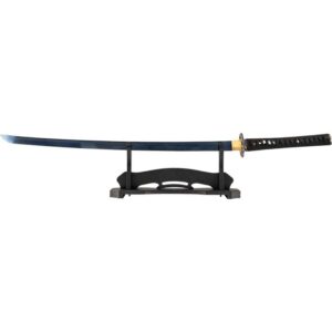Blue Wave Handmade Katana with Stand