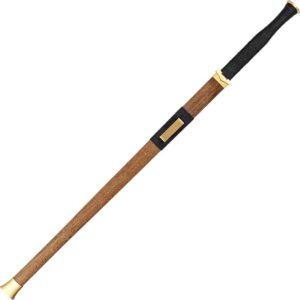 Ring Pommel Handmade Han Jian Sword with Stand