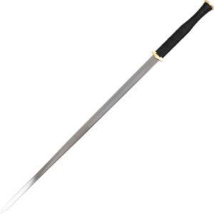 Ring Pommel Handmade Han Jian Sword with Stand
