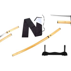 Wangdao Handmade Samurai Sword with Stand