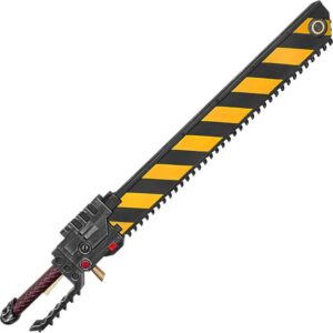 Death Angel's Striped Foam Chainsword