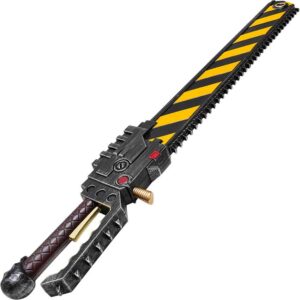 Death Angel's Striped Foam Chainsword