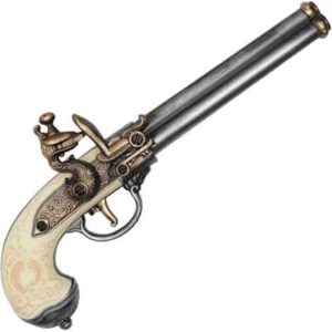 Foam Italian Triple-Barrel Flintlock Pistol