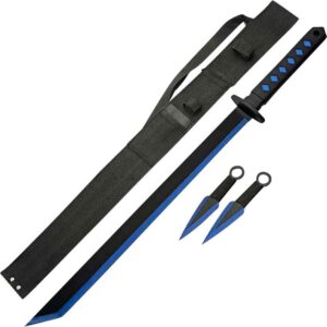 Blue Blade Ninja Sword Thrower Set