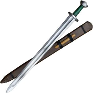 Viking Temple Broadsword with Green Grip