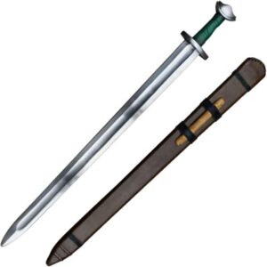 Viking Temple Broadsword with Green Grip