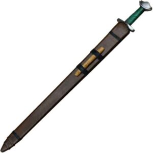 Viking Temple Broadsword with Green Grip