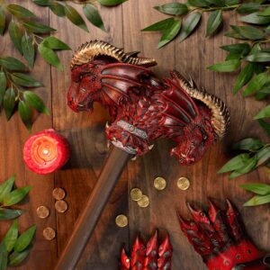 Red Calfera Two-Handed LARP Hammer