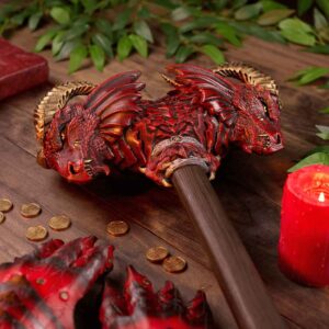 Red Calfera Two-Handed LARP Hammer