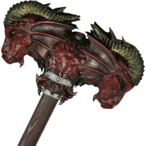Red Calfera Two-Handed LARP Hammer