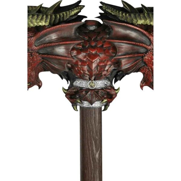 Red Calfera Two-Handed LARP Hammer