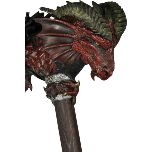 Red Calfera Two-Handed LARP Hammer