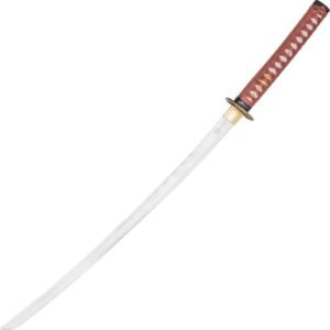 Brown Sakabato Reverse Blade Katana