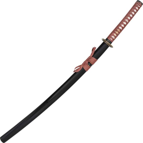 Brown Sakabato Reverse Blade Katana