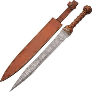 Layered Steel Grooved Gladius Sword