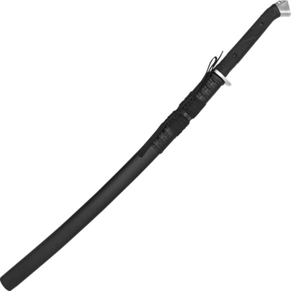 Black Tactical-Style Katana Sword