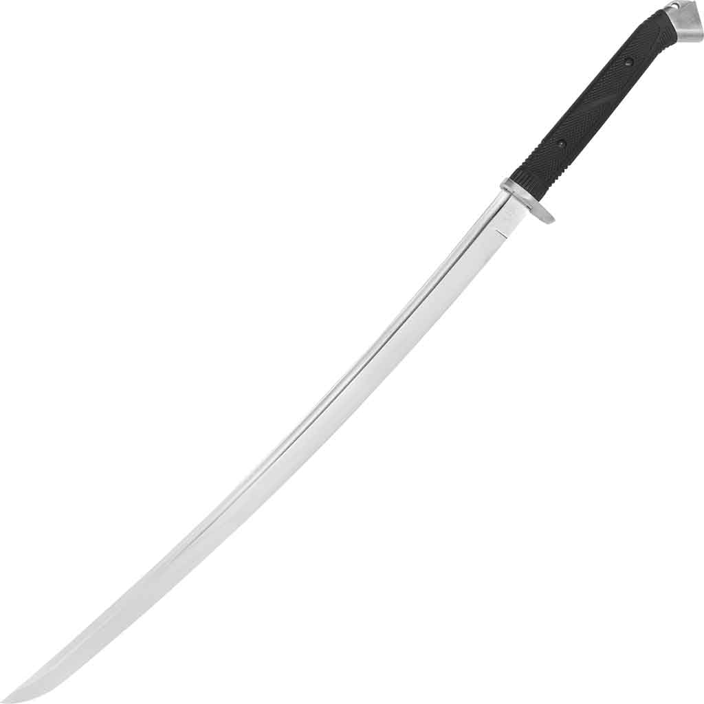 Silver Tactical-Style Katana Sword
