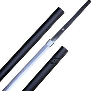 Forged Black Zatoichi Stick Sword