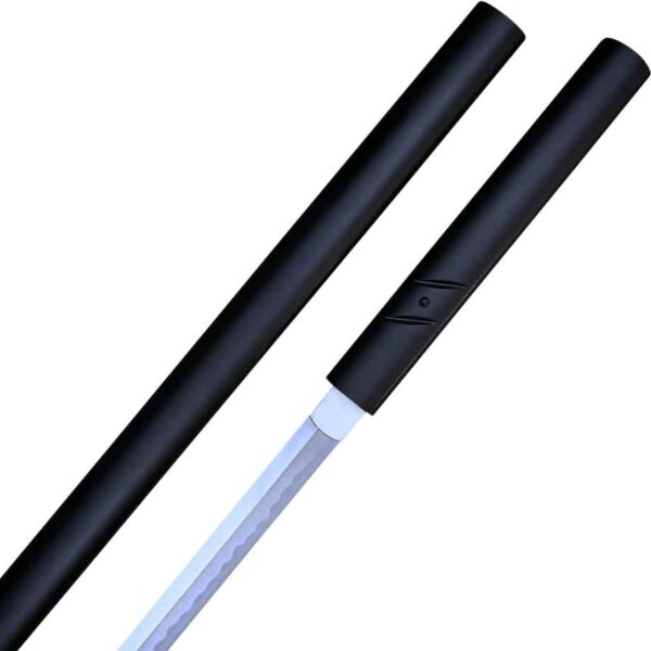 Forged Black Zatoichi Stick Sword