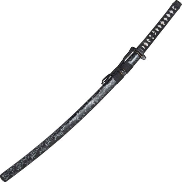 Floral Carbon Steel Katana