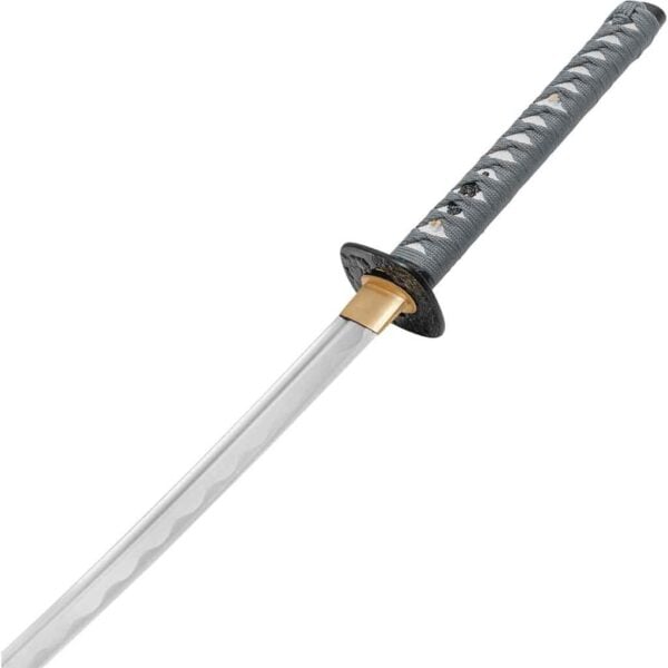 Blue Marbled Carbon Steel Katana
